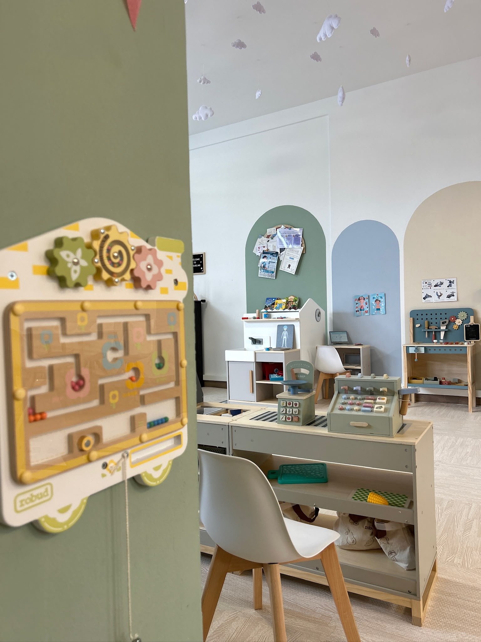 Motorikspiel für Kinder im WOLKELINO Indoor-Spielplatz
